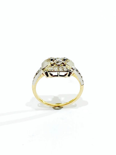 Bague Bague Art Déco Or Et Diamants 58 Facettes 3082/1