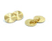 Boutons de manchette BVLGARI. Boutons de manchette or jaune 58 Facettes