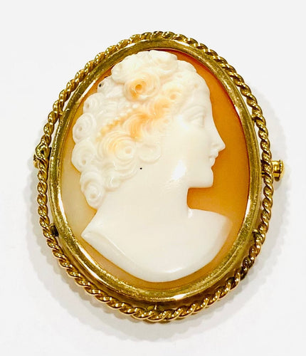 Broche Broche camée ancien or jaune 58 Facettes