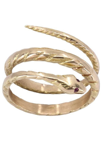 Bague 54 BAGUE SERPENT RUBIS 58 Facettes 070891