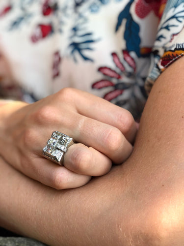 Bague Bague Tank Art Déco 58 Facettes 9