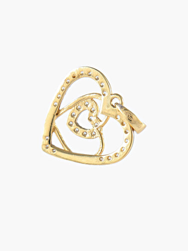 Pendentif Pendentif Triple coeur Diamants 58 Facettes