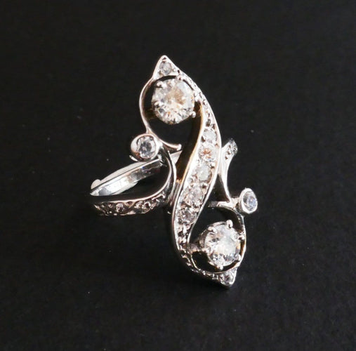 Bague 47 Bague Toi et moi, diamants 58 Facettes