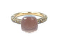 Bague POMELLATO - bague Nudo , quartz rose, diamants bruns 58 Facettes