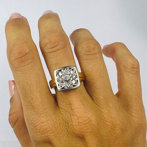 Bague 57.5 Bague 2 Ors Diamant 58 Facettes 20400000701