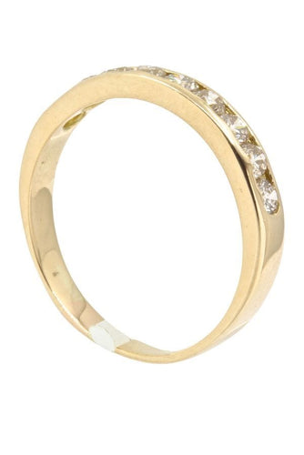 Bague DEMI-ALLIANCE DIAMANTS 58 Facettes 038881