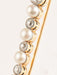 Broche Barrette perles fines et diamants, or jaune et platine 58 Facettes