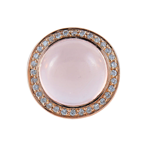 Bague 52 Bague Tourmaline rose cabochon 58 Facettes