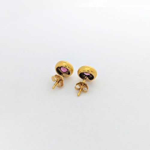 Boucles d'oreilles Boucles d'oreilles or jaune et rubis 58 Facettes 27268
