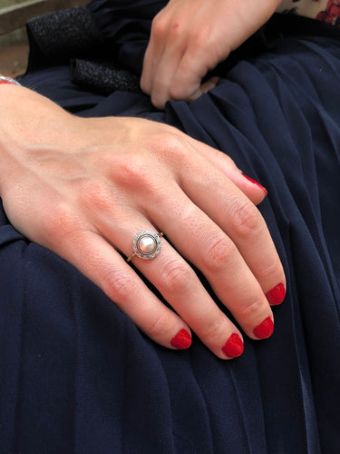 Bague 54 Bague perle et or 58 Facettes 10