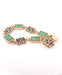 Bracelet Bracelet diamants, émeraudes, saphirs, rubis et jade vert 58 Facettes