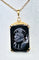 Pendentif Pendentif Or jaune Sardoine sculptée 58 Facettes AB284