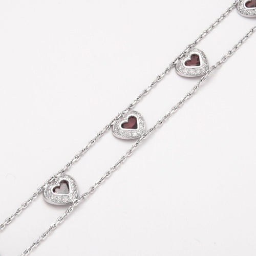 Bracelet Bracelet en Or gris, améthystes 58 Facettes