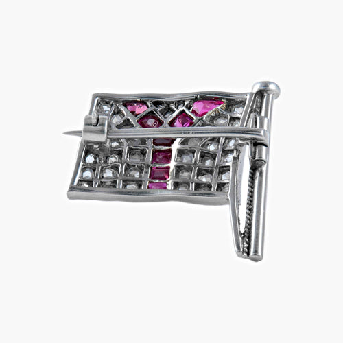 Broche Broche Drapeau 58 Facettes