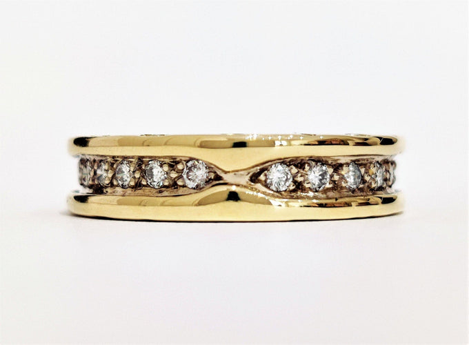 Bague 57 Bague Bulgari B.Zéro1 Or jaune Diamants 58 Facettes 1CA281/1