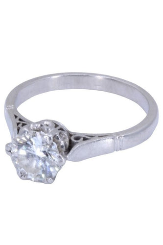 Bague BAGUE SOLITAIRE ANCIEN DIAMANT 1.20 CARAT 58 Facettes 073861