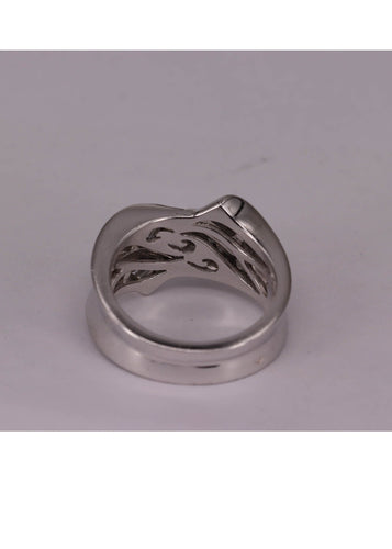 Bague Bague Knott Or blanc Diamants 58 Facettes RNG0552