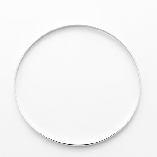 Bracelet Bracelet Demi-jonc plat or blanc 58 Facettes