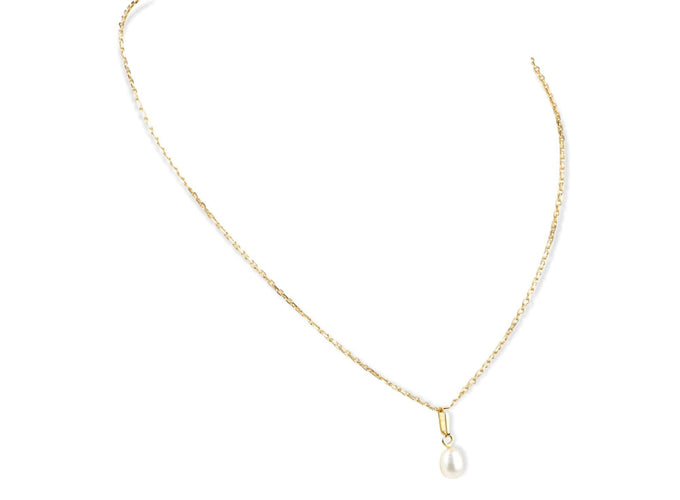 Collier Collier et pendentif perle en or jaune 58 Facettes 21PERLE-62