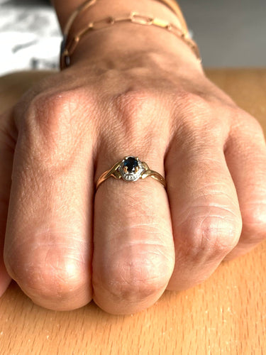 Bague 58 Bague Or Et Saphir 58 Facettes 3092/1