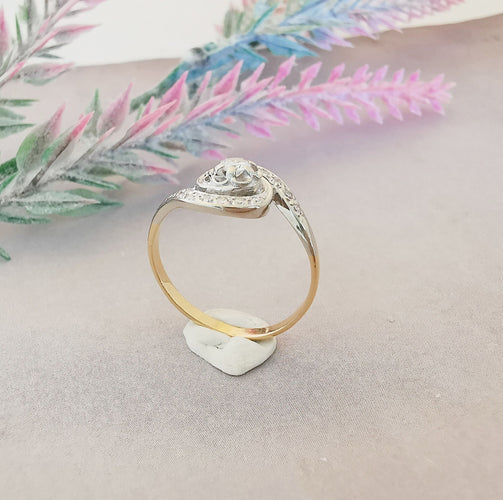 Bague 52.5 Bague de fiançailles Tourbillon Diamants 58 Facettes AA 1487