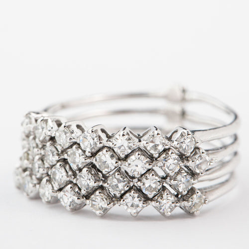 Bague 58 Bague en or 18 carats et diamants 58 Facettes