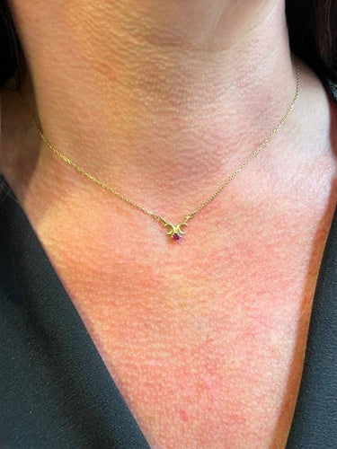 Collier COLLIER MODERNE RUBIS 58 Facettes 053591