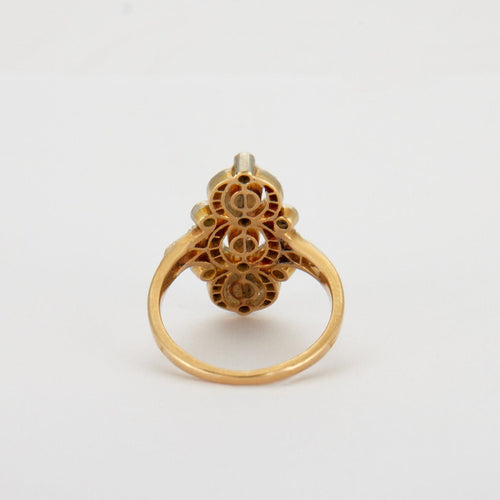 Bague 52 Bague Art Nouveau Perles 58 Facettes