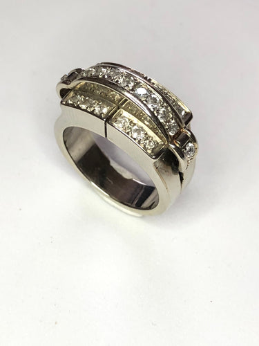 Bague Bague Art Déco Diamants 58 Facettes 3