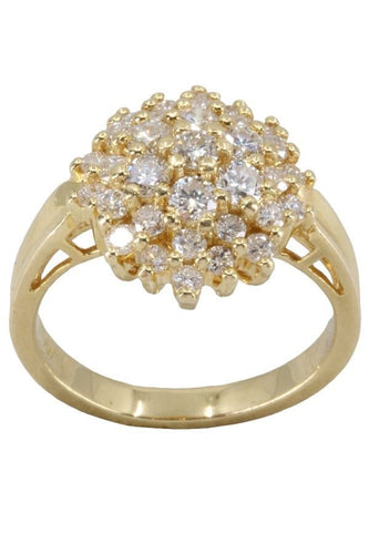 Bague BAGUE MODERNE PAVAGE DIAMANTS 58 Facettes 058891