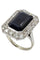 Bague 56 BAGUE ART DÉCO SAPHIR ET DIAMANTS 58 Facettes 054151
