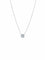 Collier Pendentif Solitaire Or Blanc 58 Facettes