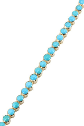 Bracelet BRACELET ANCIEN LIGNE TURQUOISES 58 Facettes 046391
