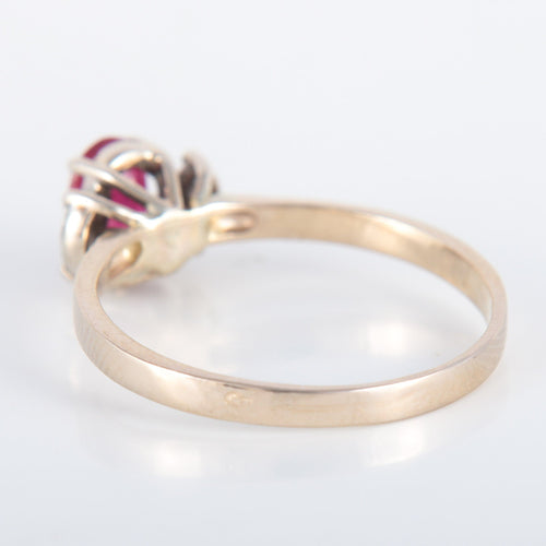 Bague 57 Bague Rubis épaulé 58 Facettes 8397