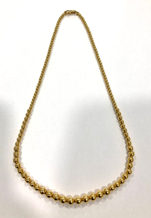 Collier Collier marseillais boules or jaune 58 Facettes