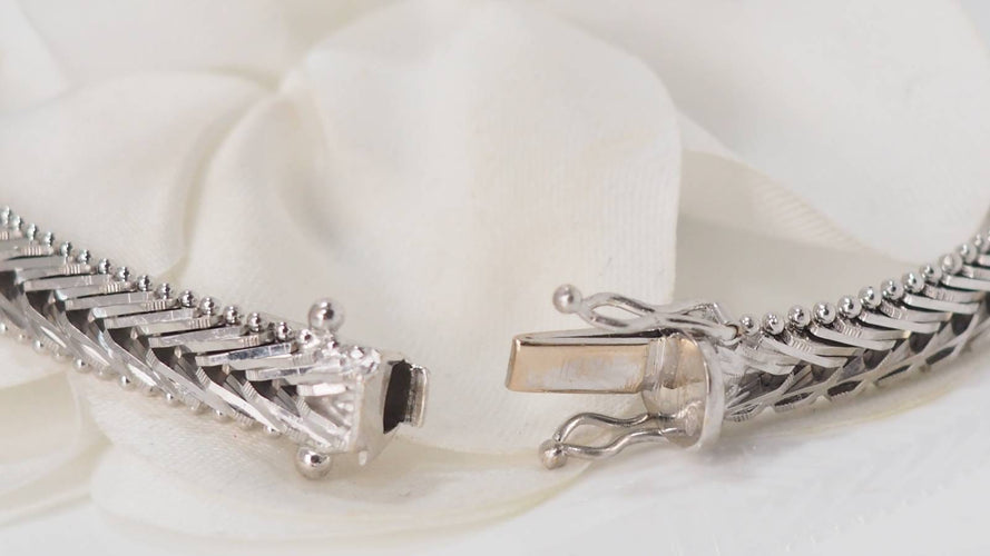 Bracelet 18cm Bracelet Or blanc Diamants 58 Facettes 31984