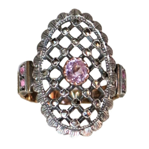 Bague Bague Belle Epoque Résille 58 Facettes 516