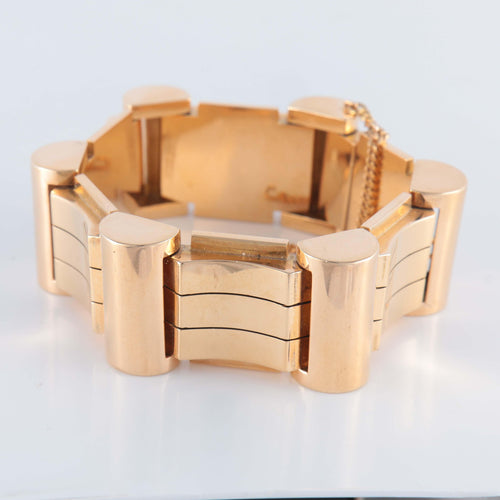 Bracelet Bracelet tank or jaune 58 Facettes