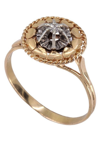 Bague 60 BAGUE DIAMANT NAPOLÉON III 58 Facettes 071231