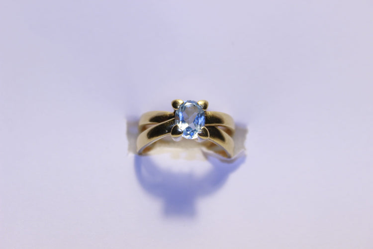 Bague 53 Bague Aigue-marine 58 Facettes