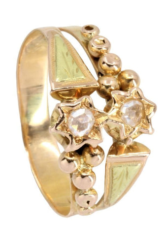 Bague BAGUE DIAMANTS NAPOLÉON III 58 Facettes 051141