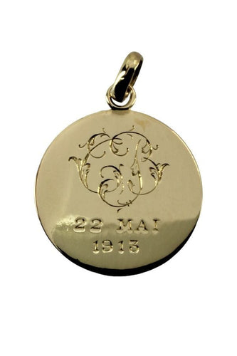 Pendentif MÉDAILLE VIERGE SIGNÉE E.DROPSY 58 Facettes 048311