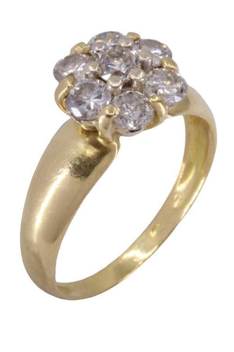 Bague BAGUE FLEUR DIAMANTS 58 Facettes 077831