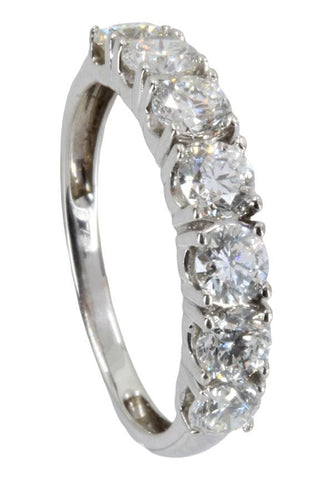 Bague DEMI ALLIANCE DIAMANTS 58 Facettes 048881