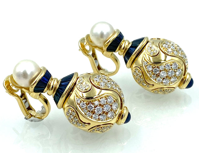Boucles d'oreilles CHOPARD. Collection Casmir, boucles d’oreilles 58 Facettes