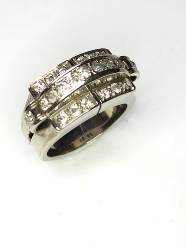 Bague Bague Art Déco Diamants 58 Facettes 3