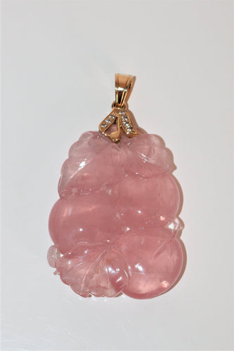 Pendentif Pendentif Quartz Rose & Or jaune 58 Facettes 537