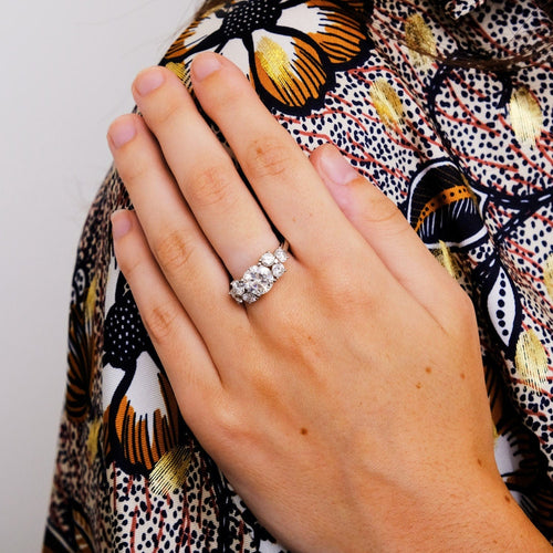 Bague 55 Bague Solitaire accompagné Diamant 2.07cts 58 Facettes ADA01