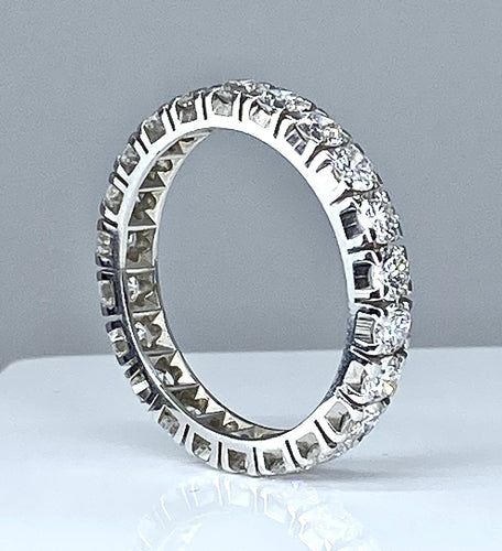 Bague 53 Alliance 22 diamants 2,20 carats 58 Facettes AB282