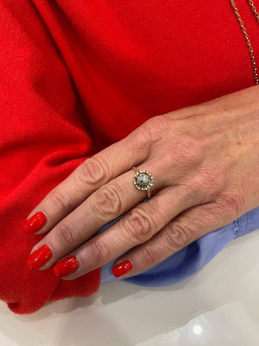 Bague 60 BAGUE ANCIENNE STYLE SOLITAIRE DIAMANTS 58 Facettes 056351